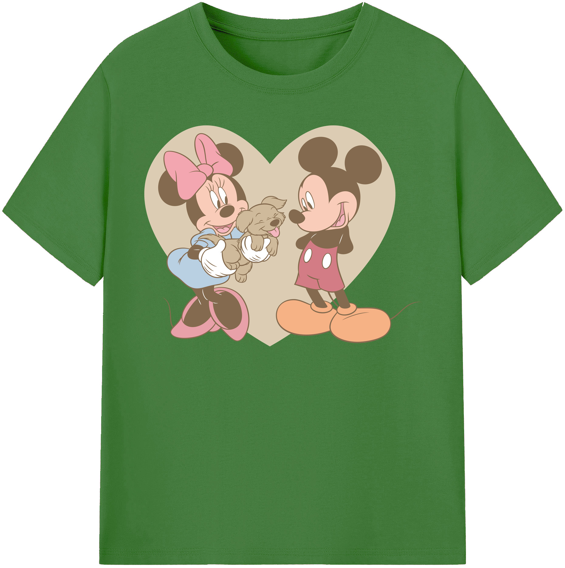 （画像用） ミッキーマウス Mickey Mouse レディースカジュアルプリントTシャツ（綿100％）